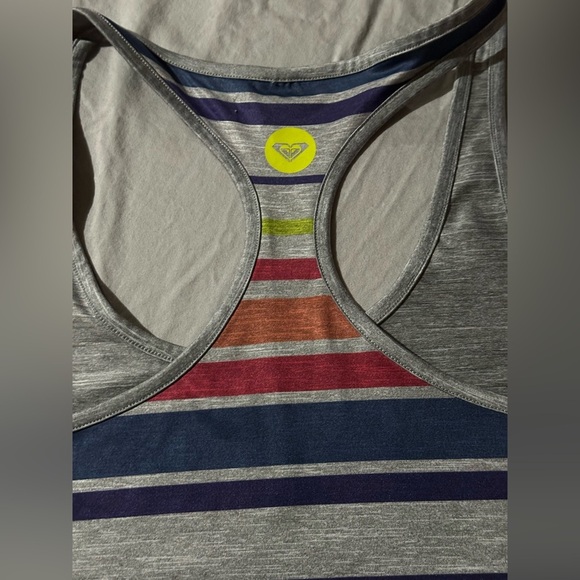 Roxy:Women's Multicolor Striped Sleeveless Top:Size Medium🌟Like New🌟 - Picture 5 of 5